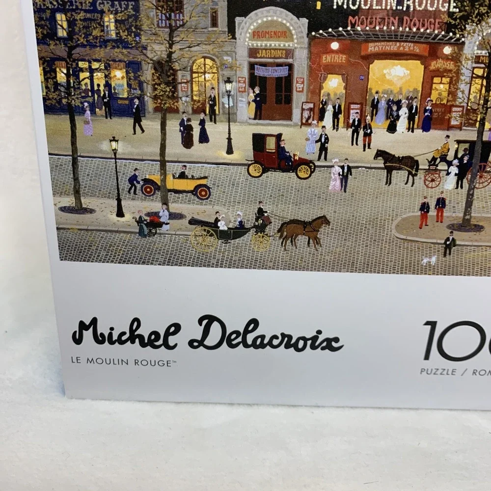 Buffalo Games Michel Delacroix Le Moulin Rouge 1000 Piece Jigsaw Puzzle New Open
